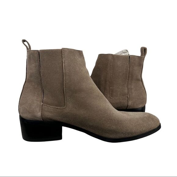 STEVEN BY Steve Madden Desirae Grey Suede Ankle Boots Size 8.5 Medium - Picture 4 of 11